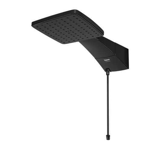 Chuveiro Ducha Eletrônico Quadratta Preto 220v 7700w Zagonel