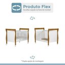 Ver imagem 5 de Quarto de Bebê com Berço Mini Cama 100% MDF Slim e Cômoda de Bebê 100% MDF 1 Porta 4 Gavetas Life Branco/Madeirado Ypê