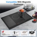 Ver imagem 5 de Vbgk Cooktop de Indução 36 Polegadas, 9000w, 5 Queimadores, Controle Touch
