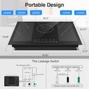 Ver imagem 3 de Vbgk Cooktop de Indução 36 Polegadas, 9000w, 5 Queimadores, Controle Touch