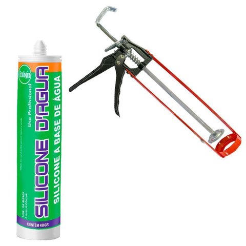 Kit Cola Isopor Preto 450g com Aplicador