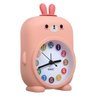 Relógio De Mesa Quarto Infantil Decorativo Animais Re-092 A Amigold Coral - 2