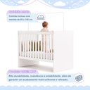 Ver mais imagens de Quarto de Bebê com Berço com Colchão Suporte Life 100% MDF e Cômoda 100% MDF 1 Porta 4 Gavetas Life