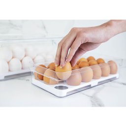 Kit 4 Organizadores de Geladeira Porta Frutas Legumes Ovos Clear Fresh OU - 7