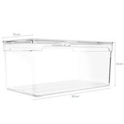 Kit 4 Organizadores de Geladeira Porta Frutas Legumes Ovos Clear Fresh OU - 5