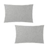 Kit 2 Capas para Almofada em Bouclé Retangular Várias Cores Cor:cinza Claro - 1