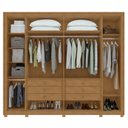 Ver imagem 3 de Conjunto de Guarda-roupa 6 Portas com Pés Imperatore com Cômoda Toronto