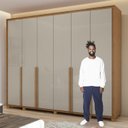 Ver imagem 6 de Conjunto de Guarda-roupa 6 Portas com Pés Imperatore com Cômoda Toronto