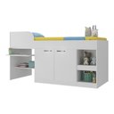 Ver imagem 2 de Cama Solteiro Multifuncional para Colchão 188 X 78cm com 2 Portas e Escrivaninha Multimóveis Mp4230