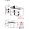 Cama Solteiro Multifuncional para Colchão 188 X 78cm com 2 Portas e Escrivaninha Multimóveis Mp4230 - 6