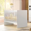 Ver imagem 2 de Quarto de Bebê com Berço Life, Cômoda 1 Porta 4 Gavetas Life e Guarda Roupa 4 Portas 2 Gavetas Fly Branco