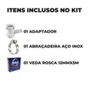 Ver imagem 2 de Adaptador para Máquina de Lavar Louça + Abraçadeira Aço Inox 1" + Fita Veda Rosca