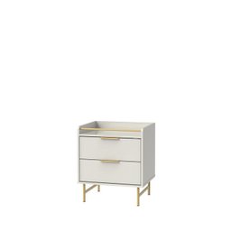 Mesa de Cabeceira 2 Gavetas  Yves Off White - 6