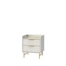 Mesa de Cabeceira 2 Gavetas  Yves Off White - 6