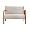 Ver imagem 5 de Conjunto Decorativo Anita Namoradeira + Poltronas Sala, Recepção Bege 140