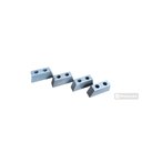 Ver imagem 1 de Pes de Sofa e Moveis 6 Cm Mais Parafuso Tipo Piramide Cinza Kit 4 Pes