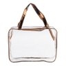 Bolsa Praia Necessaire Feminina Frasqueira Viagem Pgb Bolsa Transparente Dourado-escuro - 1
