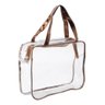 Bolsa Praia Necessaire Feminina Frasqueira Viagem Pgb Bolsa Transparente Dourado-escuro - 2
