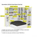 Ver imagem 6 de Dormitório Queen Size sem Cama 1219s Carvalho Claro