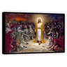 Quadro Decorativo Canvas Moldura em Filete Jesus Cristo Orações Gg - 4