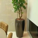 Ver imagem 3 de Vaso Fibra de Vidro Atenas P 52cm Decorativo Bronze Marrom Brilho