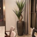 Ver imagem 2 de Vaso Fibra de Vidro Atenas P 52cm Decorativo Bronze Marrom Brilho