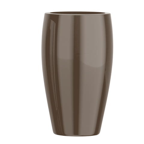 Vaso Fibra de Vidro Atenas P 52cm Decorativo Bronze Marrom Brilho