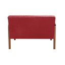 Ver imagem 4 de Conjunto Decorativo Anita Namoradeira + Poltronas Sala, Recepção Vermelho Bordô 110
