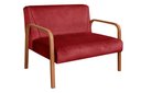 Ver imagem 5 de Conjunto Decorativo Anita Namoradeira + Poltronas Sala, Recepção Vermelho Bordô 110