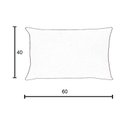 Ver imagem 2 de Capa para Almofada em Veludo Liso Retangular 60x40 Bordo