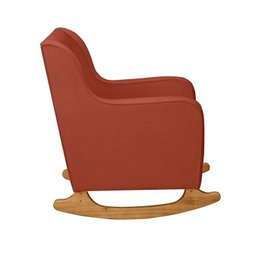 Poltrona de Amamentação com Balanço com Puff Bouclê Aquila - 6