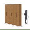 Conjunto de Guarda-roupa 6 Portas Jazz e Cômoda Toronto - 5