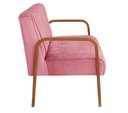 Ver imagem 6 de Conjunto Decorativo Anita Namoradeira + Poltronas Sala, Recepção Rosa 280