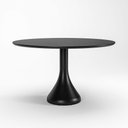 Ver imagem 2 de Mesa de Jantar Dubai 6 Lugares Redonda MDF 140cm Preta Seiva Cosméticos