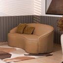 Ver imagem 2 de Sofá Curvo Montserrat 230cm 04 Lugares Bouclé Terracota - Nexta Casa