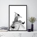 Ver imagem 2 de Quadro Charlie Chaplin Tempos Modernos 24x18cm:Madeira branca