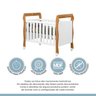 Quarto de Bebê com Berço Mini Cama 3 em 1 Soninho e Cômoda 4 Gavetas 1 Porta Fly 100% Mdf - 11