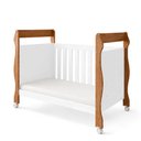Ver imagem 6 de Quarto de Bebê com Berço Mini Cama 3 em 1 Soninho e Cômoda 4 Gavetas 1 Porta Fly 100% MDF Marrom/Bra