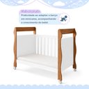 Ver mais imagens de Quarto de Bebê com Berço Mini Cama 3 em 1 Soninho e Cômoda 4 Gavetas 1 Porta Fly 100% MDF Marrom/Bra