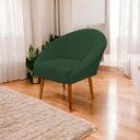 Ver imagem 2 de Poltrona Decorativa para Sala Recepção Manicure Consultório Stella Suede
