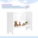 Ver imagem 6 de Quarto de Bebê com Mini Berço com Colchão 5 em 1 Ariel e Cômoda 4 Gavetas 1 Porta Fly 100% MDF Branc
