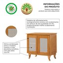Ver imagem 6 de Conjunto Sala Jantar Cristaleira + Aparador Madeira Maciça Linha Premium Alta Qualidade - Imbuia