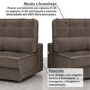 Ver imagem 7 de Sofá Retrátil e Reclinável 3 Lugares Bipartido com Porta Copos 250cm Cobán Yescasa