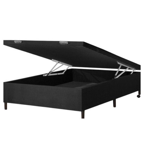 Base de Cama Box Casal Baú:Preto