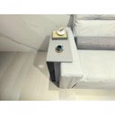 Ver imagem 2 de Mesinha Lateral para Sofá Estilo Industrial 100% Mdf Mesa Apoio, Mesa Auxiliar Sofá Preto com