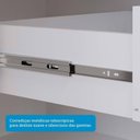 Ver imagem 7 de Guarda-Roupa Casal 6 Portas com Pés 234cm 100% MDF Boston Espresso Móveis Branco