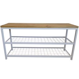 Sapateira Banco Strassis Design Sd-5001-1metro Branca - 4