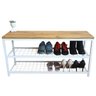 Sapateira Banco Strassis Design Sd-5001-1metro Branca - 1
