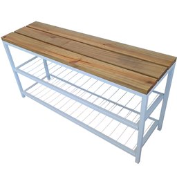 Sapateira Banco Strassis Design Sd-5001-1metro Branca - 3