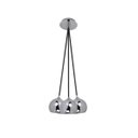 Ver imagem 1 de Pendente Drip Cromado 26cm 3 Lâmpadas Mesa Bancada Aparador